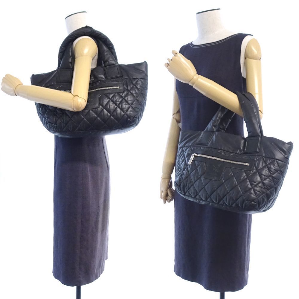 Chanel Coco Coon Tote PM Nylon Black - Picture 8 of 8